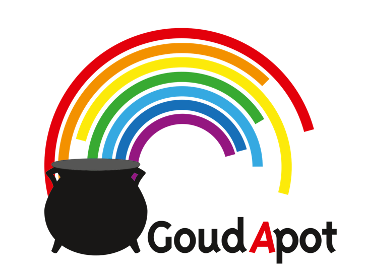 Logo GoudaPot wit
